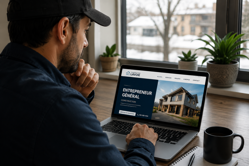 Spécialiste de présence en ligne pour entreprises en construction​