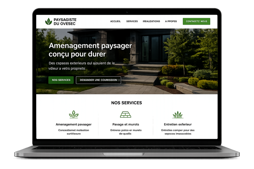 Création Site web construction une page